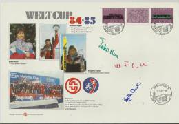 == SCHWEIZ  1985  Signature , Of The Ski Winners... - Collections