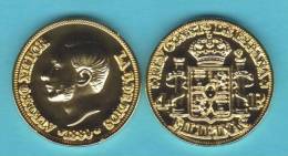 PHILIPPINES  (Spanish Colony-King Alfonso XII) 4 PESOS  1.880  ORO/GOLD  KM#151  SC/UNC  T-DL-10.368 COPY  Usa - Filipinas