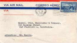 Canada 1946 Air Mail Cover To USA - Aéreo