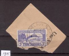 Nieuw Zeeland 1935 Nr 196 5P Met Afdruk Stempel : Marlijn Fish - Usati