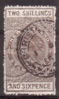Nieuw Zeeland 1882 Nr 2 Stempelmarken 2 Shilling 6 Pence Met Stempel - Gebraucht