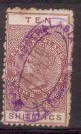 Nieuw Zeeland 1882 Nr 11 Stempelmarken 10 Shilling Met Ovale Stempel - Usados