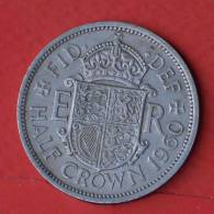 GREAT BRITAIN  1/2  CROWN  1960   KM# 907  -    (1845) - K. 1/2 Crown