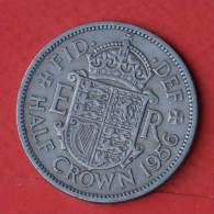 GREAT BRITAIN  1/2  CROWN  1956   KM# 907  -    (1846) - K. 1/2 Crown