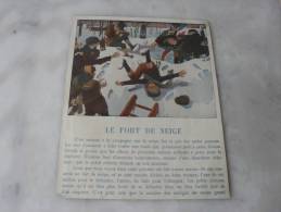 Le Fort De Neige  Illustrateur  Robert  Sallés - Storia