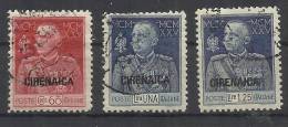 COLONIE ITALIANE CIRENAICA 1925 - 1926 JUBILEE (BIRTHDAY) OF KING - GIUBILEO DEL RE SERIE COMPLETA USED - Cirenaica