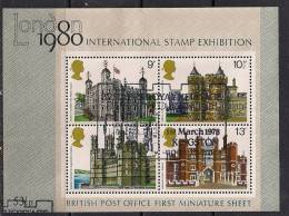 GB 1978 QE2 Historic Buildings FDI M/S Used  MS 1058 ( K682 ) - Blokken & Velletjes