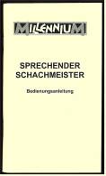 Bedienungsanleitung  Für Sprechender Schachmeister "Millennium" - Manuali Di Riparazione