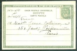 Port Said Yvert N°24 SUR CPA  (Fille Fellah Conduisant Un Buffle ) Pour Paris En 1903 -  Ab5608 - Other & Unclassified