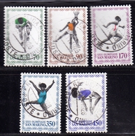 REPUBBLICA DI SAN MARINO 1980 OLIMPIADE MOSCA OLIMPIADI GIOCHI OLIMPICI OLYMPIC GAMES MOSCOW SERIE COMPLETA USATA - Used Stamps