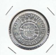 STO. TOMAS Y PRINCIPE - 5 Escudos 1951  KM13  PLATA - Sao Tome Et Principe