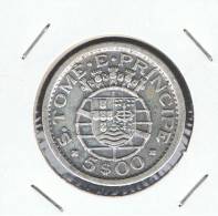 STO. TOMAS Y PRINCIPE - 5 Escudos 1951  KM13  PLATA - Santo Tomé Y Príncipe