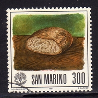 REPUBBLICA DI SAN MARINO 1981 GIORNATA MONDIALE DELL'ALIMENTAZIONE LIRE 300 USATO USED OBLITERE' - Used Stamps