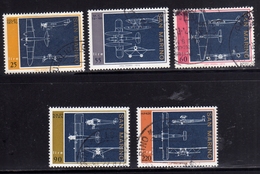 REPUBBLICA DI SAN MARINO 1973 DISEGNI COSTRUTTIVI SERIE COMPLETA COMPLETE SET USATO USED OBLITERE' - Used Stamps