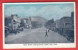 CPA: Etats-Unis - Main Street Looking South Cedar City (Utah) - Altri & Non Classificati