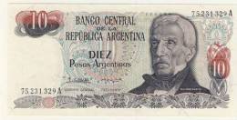 BILLET # ARGENTINE # 1983/84 # 10 PESOS # DIEZ PESOS # GENERAL SAN MARTIN - Argentine