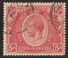 KENIA & UGANDA 1922/27 - Yvert #15 - VFU - Kenya & Uganda