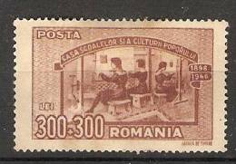 Romania 1947  People`s Culture  (o) - Gebruikt