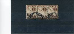 1947-Greece- "Victory Issue" 600dr. UsH On Strip Of 3, W/ "AIGINA -31.4.1948" Type X Postmarks - Poststempel - Freistempel