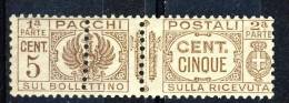 Regno VE3  Pacchi SS 2103 Aquila Sabauda VARIETA' N 14m Doppia Dentellatura MNH - Postpaketten