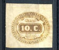 Regno VE2  Segnatasse N. 1C - C. 10 Bruno Arancio MNH Firmato A. Diena E BIONDI Cat. € 3750 - Strafport