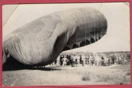 WW1 ... AUSTRIA-HUNGARY AIR FORCE - ZEPPELIN - Vintage Photo * K.u.K. Austro-Hungarian Österreich-Ungarn Balloon Ballon - Aviation