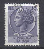 R854 - REPUBBLICA , 15 Lire Turrita Stelle 1 Per Macchinetta N. 767/III Used - Variedades Y Curiosidades