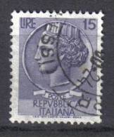 R855 - REPUBBLICA , 15 Lire Turrita Stelle 1 Per Macchinetta N. 767/III Used - Varietà E Curiosità