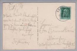 Heimat De Bahn K.B.Bahnpost Sa.-RM. 1914-01-07 Auf AK Von Rosenheim Nach München - Lettres & Documents