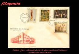 AMERICA. CUBA SPD-FDC. 1965 OBRAS DE ARTE DEL MUSEO NACIONAL - FDC