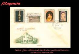 AMERICA. CUBA SPD-FDC. 1966 OBRAS DE ARTE DEL MUSEO NACIONAL - FDC