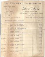 Facture Central Garage Avril André Mécanicien-Spécialiste "Ford" Rue Pasteur à Mirebeau (86) Du 31/12/1930 - Cars