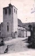 CPA AUVERGNE CHATELDON L'EGLISE 63290 PUY GUILLAUME DOS SEPARE ECRITE TIMBRE MANQUANT 06 SEPTEMBRE 1906 DESTINATAIRE 03 - Chateldon