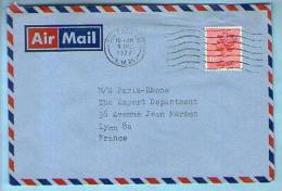 Grande Bretagne Angleterre Lettre Cover By Air Mail CAD Streatham 9-06-1977 Pour Lyon France - Briefe U. Dokumente