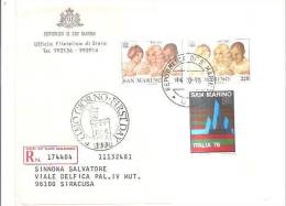 65726) 14/10/1976 - Serie Complete Unesco + Italia 76 - Lettres & Documents