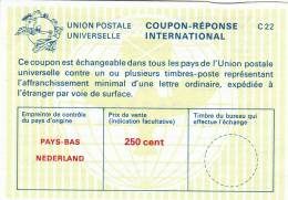 Coupon Réponse IRC Pays-Bas 250 Cent - C 22 Nederland - Coupons-réponse