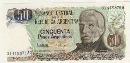 BILLET # ARGENTINE # 1983/84 # 50 PESOS # CINCUENTA PESOS ARGENTINOS # GENERAL SAN MARTIN - Argentinië