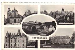Moncontour Multivue Omec Moncontour 1956  Cpsm 22 Côtes D'Armor  Bretagne - Moncontour
