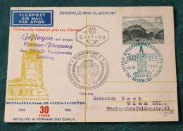 FIRST FLIGHT COVER Erstflug  ÖFAG  Wien Klagenfurt  #1963 - Sonstige & Ohne Zuordnung