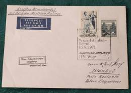 FIRST FLIGHT COVER Erstflug   AUA    Wien Istambul   #2023 - Altri & Non Classificati