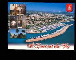 SAINT ST LAURENT DU VAR Alpes Maritimes 06 : Lot X 3cp Port St Laurent Vue Aérienne + Multivues - Saint-Laurent-du-Var