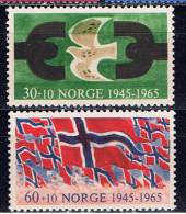 N Norwegen 1965 Mi 528-29 Mnh - Unused Stamps