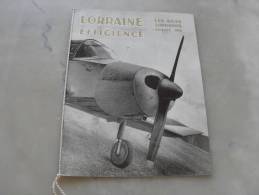 Lorraine Efficience  Les Ailes Lorraines  Juillet 1956  Aero  Club De L'Est - AeroAirplanes