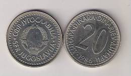 Yugoslavia 20 Dinara 1986. KM#112 High Grade - Joegoslavië