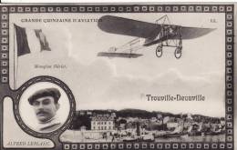 TROUVILLE-DEAUVILLE (Calvados) Grande Quinzaine D'AVIATION - Alfred LEBLANC Sur Monoplan Blériot-Publicité Chicorée - Flieger