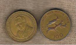 TANZANIA -  100 Shilling 1994  KM32 - Four Impalas Running - Tanzania