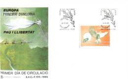 (400) Europa FDC Ocver 1995 - Spanish Andorra - 1995