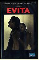 VHS Video  , EVITA  -   Mit Julian Littman , Mark Ryan , Jonathan Pryce , Antonio Banderas - Von 1997 - Musicalkomedie