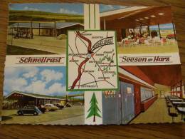 Seesen -Autobahn -Schnellrast  Seesen Harz - 1962 Stamp   Map Karte Carte   D103288 - Seesen
