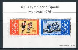 GERMANIA 1976** - Giochi Olimpici "Montreal 1976" - Block MNH Come Da Scansione - Ete 1976: Montréal